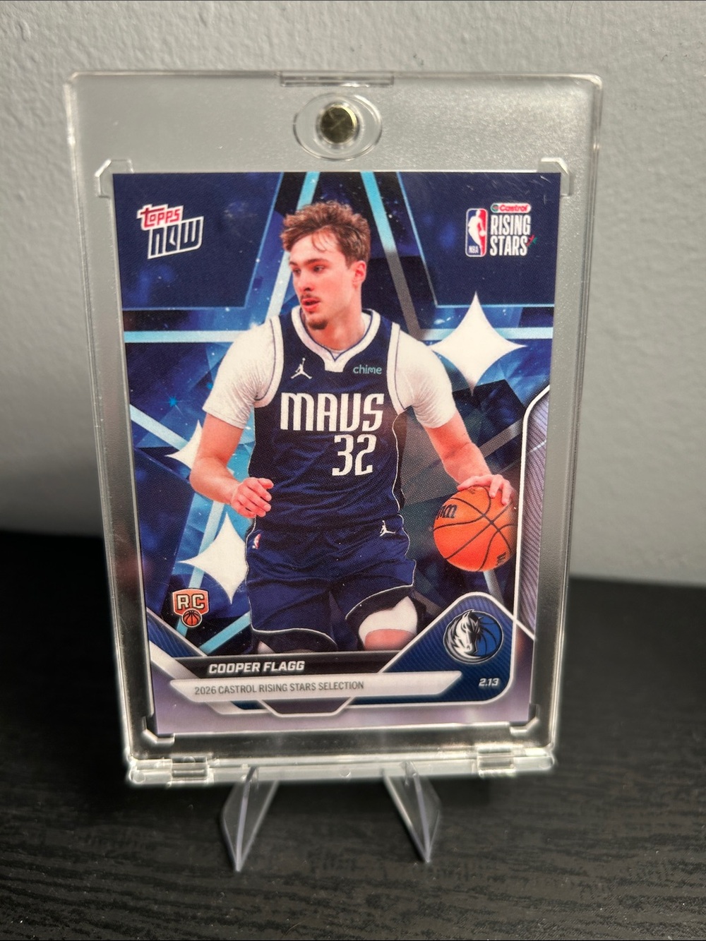 Topps Now Cooper Flagg Rising Stars selection Dallas Mavericks